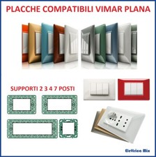 placche vimar plana 2 3 4 7 posti compatibili vari colori placca Supporto 