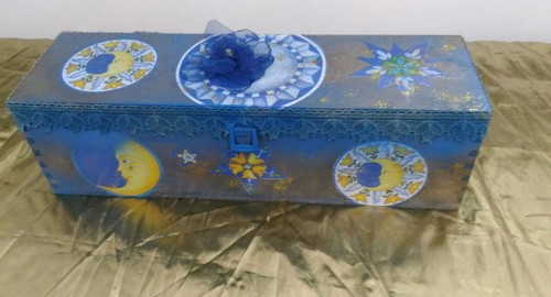 Scatola legno decoupage idea - decoupage,