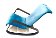 SEDIA SDRAIO POLTRONA DONDOLO LUIGI CRASSEVIG  DESIGN VINTAGE MODERNARIATO ITALY