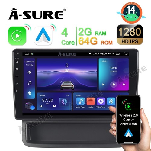 Radio android14 64gb - 10.1", per