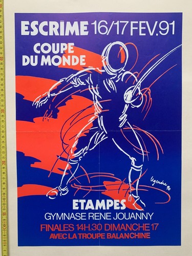 Fencing world cup etampes 1991 - fencing,