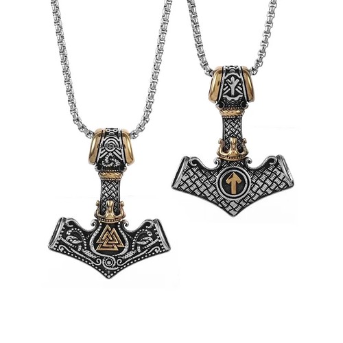 Collana thor martello odino - collana,