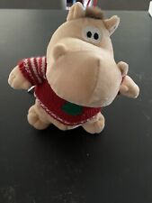 Peluche Pupazzo Kinder Happy Hippo Natale Gadget 20 Cm collezione