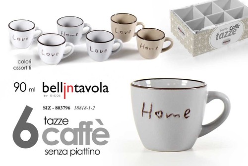 Set tazzine caffè espresso - 6,