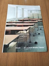 1963 OLIVETTI ARREDAMENTI METALLICI SPAZIO VINTAGE AD PUBBLICITA