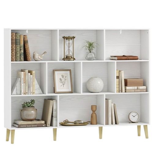 Homcom libreria cubi - 10, con