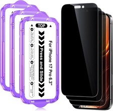 3 Pezzi Privacy Pellicola Protettiva per iPhone 17 Pro 6,3 Pollici