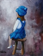 Tableau HUILE Portrait - CARIN