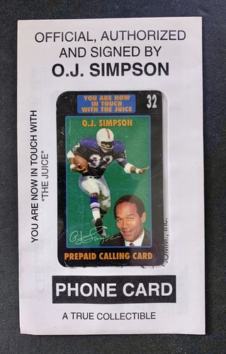 Scheda telefonica simpson - o.j.,