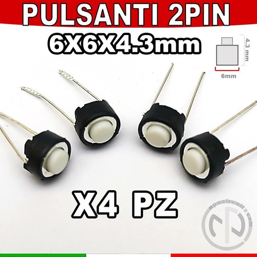 Micro pulsante pin - 4x, 2
