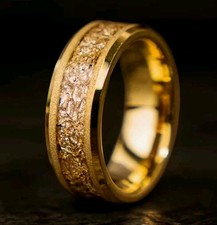 Anello Uomo Oro Giallo Foglia
