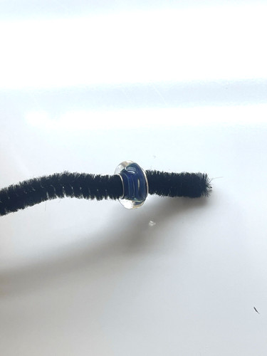 Charm vetro murano blu e - vetro,