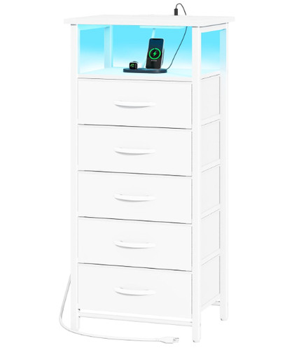 Comò comodino led cassetti - comò,