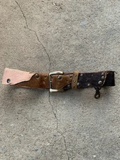 Cintura vintage in pelle con