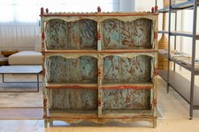 Libreria Antica Etagere in legno di teak laccato kkg102