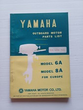 Yamaha motori fuoribordo 6 A - 8 A 1976 catalogo ricambi ORIGINALE