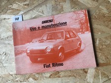 FIAT RITMO - MANUALE USO