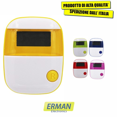 Pedometro contapassi colorato