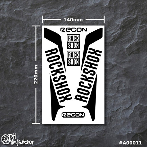 Rockshox recon set adesivi - recon, di