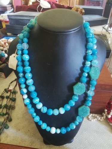 Collana doppia in pietra - collana, "doppia"