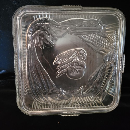 Piatto frigo vintage quadrato