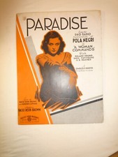 Paradise 1931 Musical Vintage