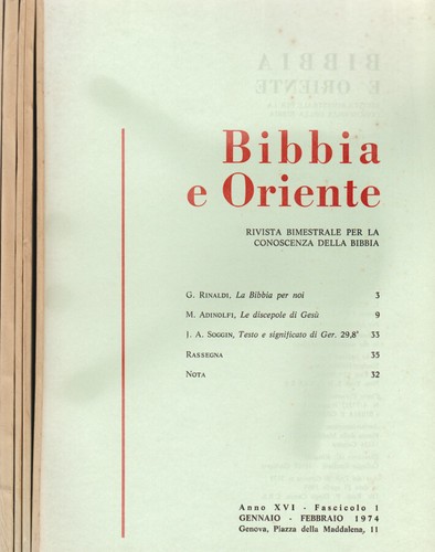 Bibbia oriente anno - bibbia, e