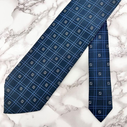 Cravatta quadri con logo - cravatta, a