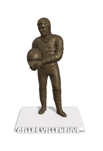 Statua gilles villeneuve - gilles,
