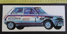 Renault 5 Sticker Rallye Massimo Nardelli Moto Sport Vintage adesivo