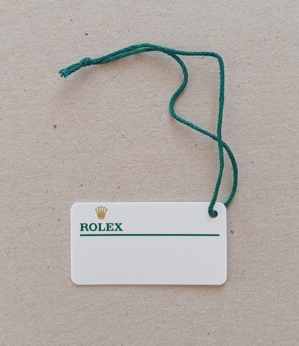 Rolex white hang tag - white,