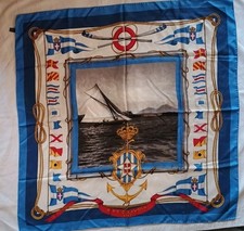 Foulard Seta Mosconi Seterie Como R.Y.C.C. Savoia Vintage Raro