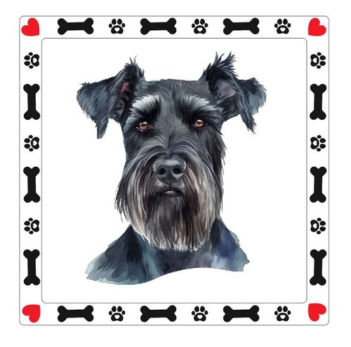 Adesivo cane schnauzer gigante - adesivo,