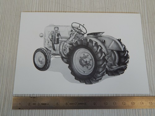Cartolina trattore lesa - trattore,