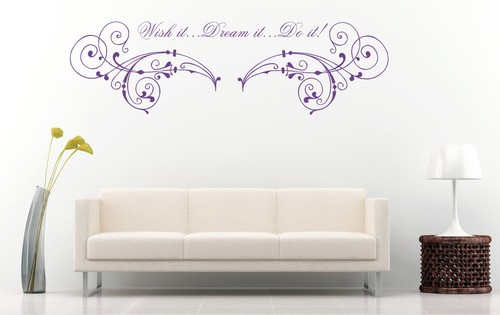 Adesivo wish dream - dream, do