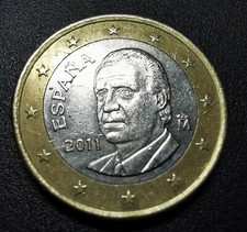 Moneta 1 euro della Spagna del 2011