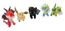 DRAGON TRAINER Peluche SET 5 Personaggi 20cm Sdentato Zannacurva Vomito Rutto