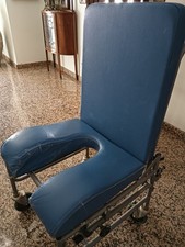 Sedia a rotelle Carrozzina comoda schienale reclinabile WC