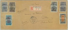 84455 - TOGO occupazione anglo-francese STORIA POSTALE - COPERTINA REGISTRATA 1919