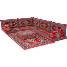 Set divano rosso arabo MAJLIS