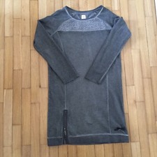 vestito in felpa Gaudi taglia M colore grigio con dettagli pizzo