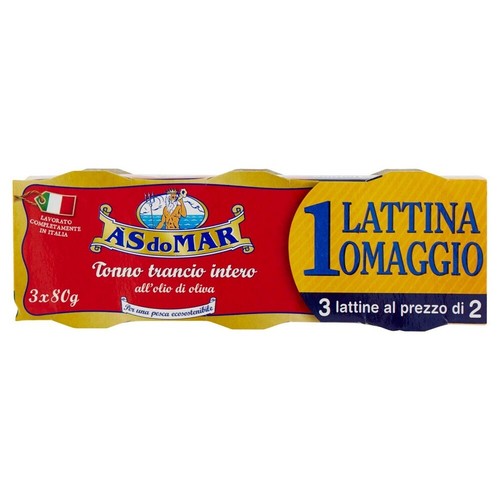 Asdomar tonno tranci olio - olio, di