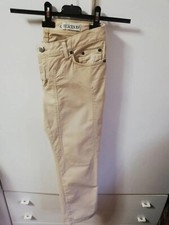  JECKERSON originale jeans Beige donna estivo Tg 30 