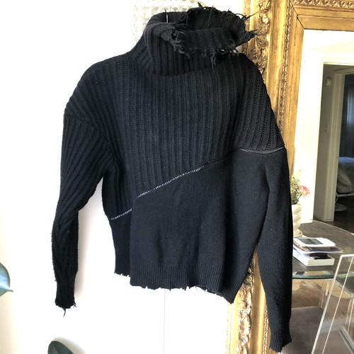 Maglione collo alto mistura - collo, in