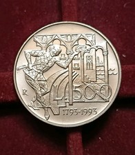 500 Lire 1993 Carlo Goldoni Argento Non Comune- Repubblica Italiana