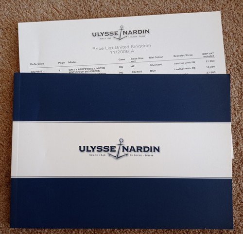Ulysee nardin mini catalogo - mini,