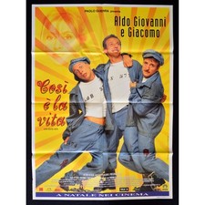 manifesto COSI' E' LA VITA aldo baglio giacomo poretti storti gianni A246