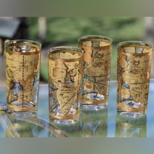 Set 4 bicchieri da bar vintage