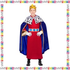 Costume Re Magi da Baldassarre Nativita Magio Bambino per Recita Presepe Blu 01