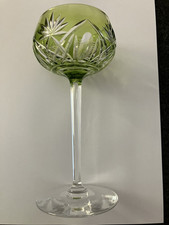 Calice Bicchiere Antico In Cristallo Di Boemia Molato